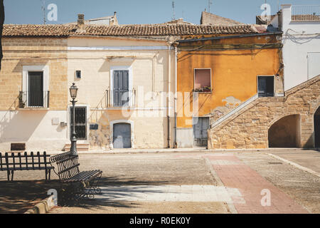 Poggiorsini, un grazioso paesino in Puglia, Italia Foto Stock