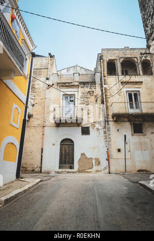 Il vecchio villaggio di Spinazzola in Puglia, Italia Foto Stock