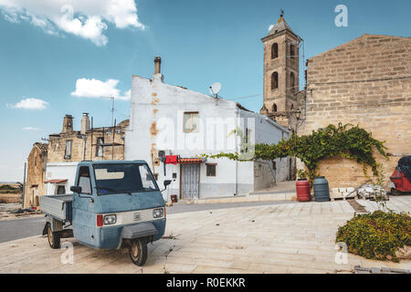 Il vecchio villaggio di Spinazzola in Puglia, Italia Foto Stock