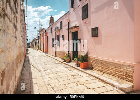 Il vecchio villaggio di Spinazzola in Puglia, Italia Foto Stock