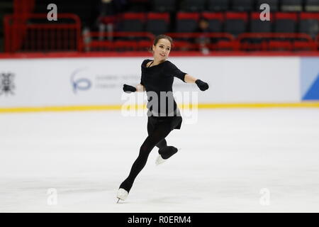 Helsinki, Finlandia. 1 Nov, 2018. Alina Zagitova (RUS) Pattinaggio di Figura : ISU Grand Prix di Pattinaggio di Figura 2018/2019 "ISU Helsinki GP2018' ufficiale sessione pratica presso il ghiaccio di Helsinki Hall a Helsinki in Finlandia . Credito: Mutsu Kawamori/AFLO/Alamy Live News Foto Stock