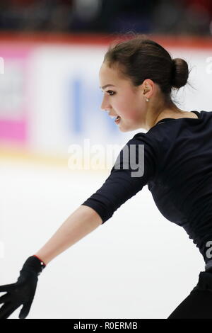 Helsinki, Finlandia. 1 Nov, 2018. Alina Zagitova (RUS) Pattinaggio di Figura : ISU Grand Prix di Pattinaggio di Figura 2018/2019 "ISU Helsinki GP2018' ufficiale sessione pratica presso il ghiaccio di Helsinki Hall a Helsinki in Finlandia . Credito: Mutsu Kawamori/AFLO/Alamy Live News Foto Stock