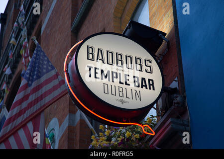 Badbobs, Temple Bar di Dublino, Irlanda Foto Stock