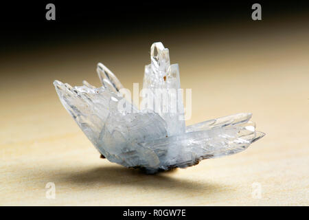 La barite su calcite, Stoneham, saldare County, Colorado gem Foto Stock