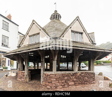 Mercato dei filati, secolo XVII, Dunster, Somerset, Regno Unito Foto Stock