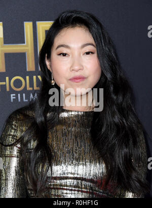 Beverly Hills, CA, Stati Uniti d'America. 4 Novembre, 2018. 04 Novembre 2018 - Beverly Hills, la California - Awkwafina. Xxii edizione Hollywood Film Awards tenutosi presso il Beverly Hilton Hotel. Photo credit: Birdie Thompson/AdMedia Credito: Birdie Thompson/AdMedia/ZUMA filo/Alamy Live News Foto Stock