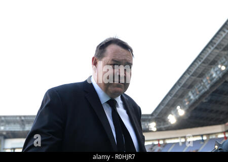 Nuova Zelanda capo allenatore Steve Hansen durante il 2018 Bledisloe Rugby test match tra la Nuova Zelanda e l'Australia al Nissan Stadium di Yokohama Kanagawa, Giappone il 27 ottobre 2018. (Foto di AFLO) Foto Stock