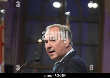 Vienna, Austria. 5th novembre 2018. Il Freedom Education Institute, il FPÖ e il Freedom Parliaman Club hanno invitato al simposio e alla cerimonia '1918 - 2018: 100 anni di repubblica. La foto mostra Walter Rosenkranz, presidente del club del FPÖ. Credit: Franz PERC / Alamy Live News Foto Stock