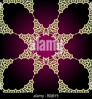 Il viola e il giallo seamless arabo sullo sfondo di Paisley Illustrazione Vettoriale