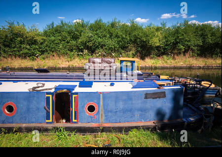 Grand Union Canal intorno a Denham Lock e Colne Valley, Regno Unito Foto Stock