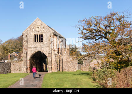 Cleeve Abbey gatehouse, Somerset, Inghilterra, Regno Unito Foto Stock