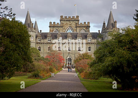 Inverary Castle, Argyll and Bute, Scotland, Regno Unito Foto Stock