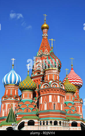 Immagine Stock Cattedrale di San Basilio nel Cremlino città di Mosca, Russia Foto Stock