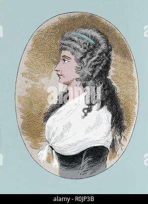 Charlotte von Stein (1742-1827). Dama di corte a Weimar. Un amico vicino a ad entrambi Schiller e Goethe. Foto Stock