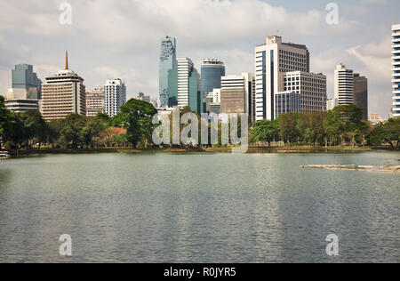 Parco Lumphinee a Bang Rak distretto di Bangkok. Regno di Thailandia Foto Stock