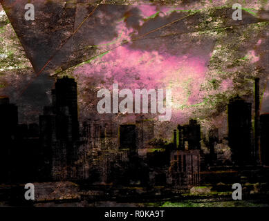 New York Waterfront di destra Foto Stock