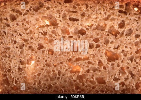 Tutto il pane di farro Texture Foto Stock