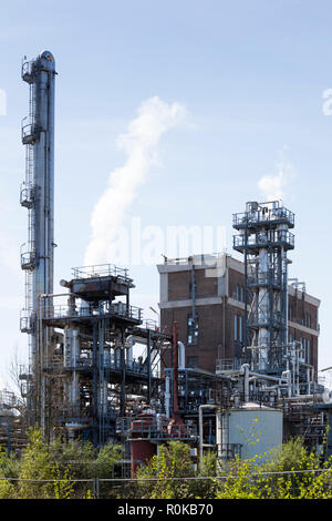 Industria chimica, Castrop-Rauxel, la zona della Ruhr, Renania settentrionale-Vestfalia, Germania, Europa Foto Stock