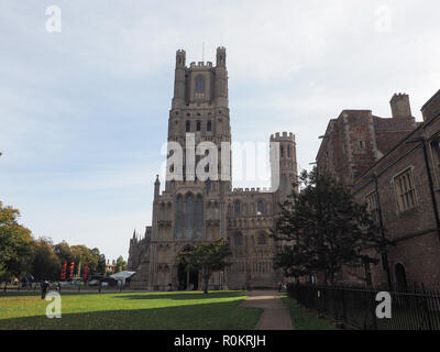 Cattedrale di Ely (ex chiesa di St Etheldreda e di San Pietro e la chiesa della Santa e indivisa Trinità) in Ely, Regno Unito Foto Stock