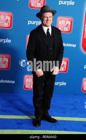 Los Angeles, Stati Uniti d'America. 5 novembre 2018. Attore John C. Reilly assiste Walt Disney Animation' 'Ralph rompe il Internet' Premiere mondiale il 5 novembre 2018 a El Capitan Theatre di Los Angeles, California. Foto di Barry re/Alamy Live News Foto Stock