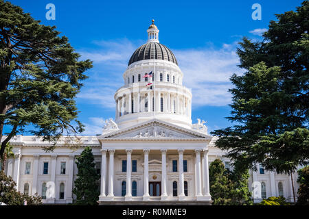 California State Capitol Building, Sacramento, California; Foto Stock