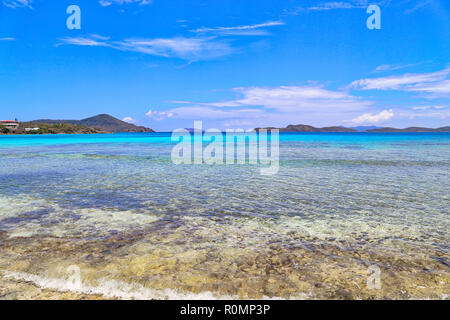 Sapphire Beach su san Tommaso isola Foto Stock