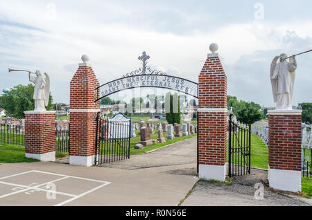 Cimitero di Grotta Dickeyville Foto Stock