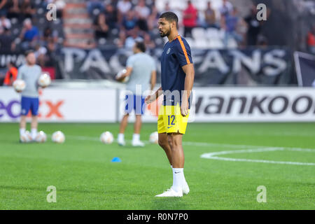 Salonicco, Grecia - 20 Settembre 2018: Il giocatore del Chelsea Ruben Loftus guancia in azione durante la UEFA Europa League tra PAOK vs FC Chelsea ha svolto un Foto Stock