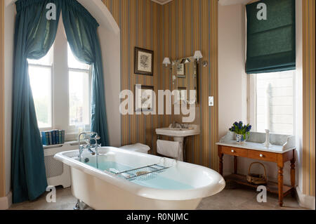 Stile Regency bagno in Carlton Towers nello Yorkshire Foto Stock