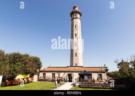 Saint-Clement-des-Baleines, Francia. Il faro di Phare des Baleines, uno dei fari dell'Ile de Re isola nel Golfo di Biscaglia Foto Stock
