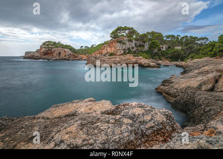 Calo des Moro, Maiorca, isole Baleari, Spagna, Europa Foto Stock