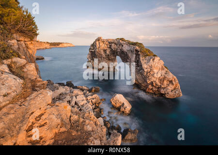 Cala Santanyi, Es Pontas, Maiorca, isole Baleari, Spagna, Europa Foto Stock