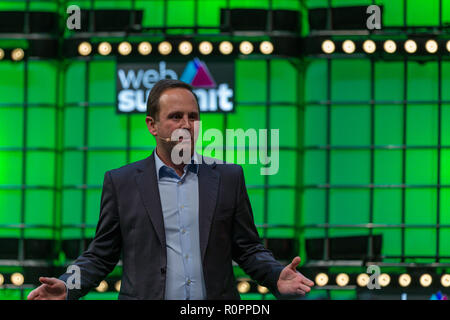 Lisbona, Portogallo. Novembre 05, 2018. Lisbona, Portogallo. Sindaco di Lisbona, Fernando Medina al vertice Web 2018 Credit: Alexandre Sousa/Alamy Live News Foto Stock