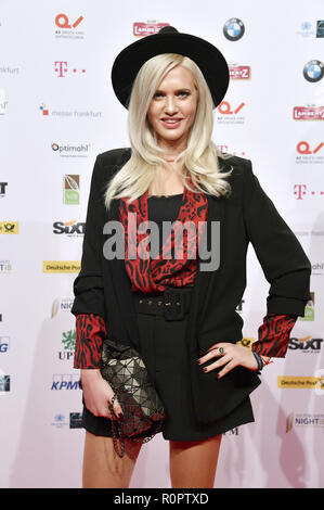 Berlino, Germania. 05 Nov, 2018. Sarah Knappik bei der VDZ Editori Notte 2018 in der Telekom Repräsentanz. Berlino, 05.11.2018 | Utilizzo di credito in tutto il mondo: dpa/Alamy Live News Foto Stock