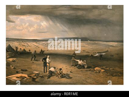 "Camp del 3° Divisione, 9 luglio 1855'. Autore: Edmund Walker. Foto Stock