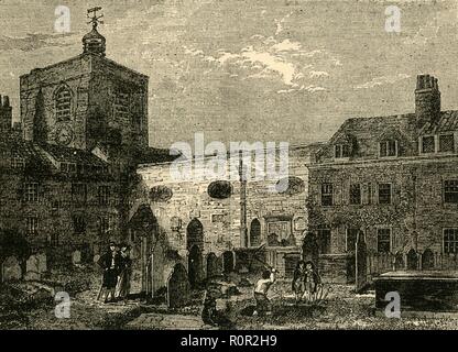 "La vecchia chiesa di San Giacomo, Clerkenwell', (c1872). Creatore: sconosciuto. Foto Stock