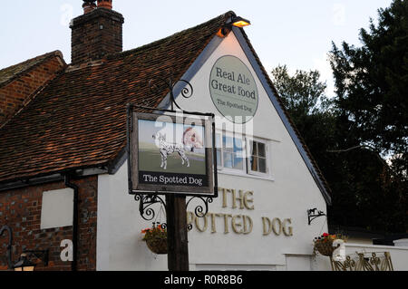 The Spotted Dog, Flamstead, Hertfordshire. Foto Stock