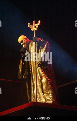 Rob Halford Judas Priest performing live in concerto a Acer Arena. Sydney, Australia. 13.09.08. Foto Stock