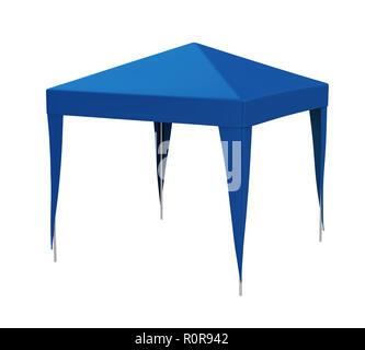 Tettoia Blue tenda isolato Foto Stock