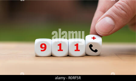 Chiamata di emergenza Foto Stock