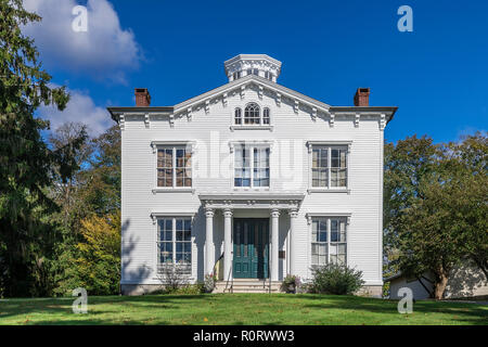 Il capitano Nathaniel B Palmer House, 1854, Stonington, Connecticut, Stati Uniti d'America. Foto Stock