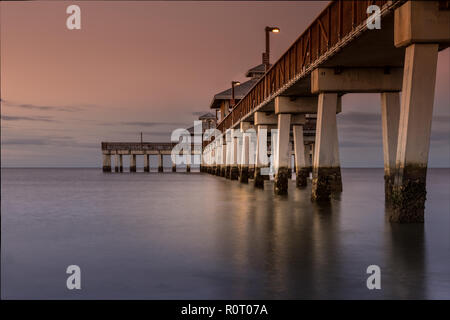 Pier Fort Myers Beach, Florida Foto Stock