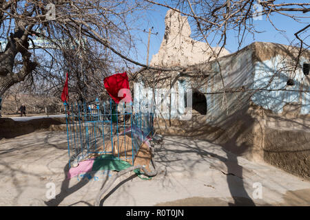 Santuario Sufi e grave, vecchia città Balkh, Nord Afghanistan Foto Stock