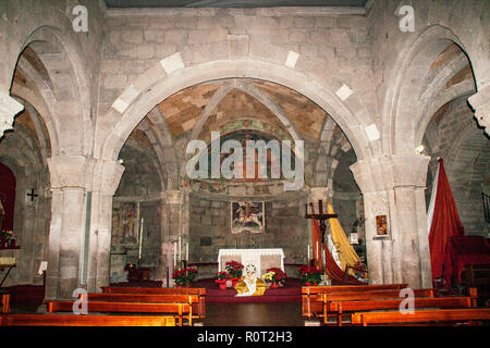 Gotico romanica chiesa di San Flaviano a Montefiascone, Viterbo, Lazio, Italia Foto Stock