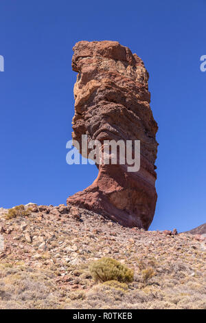 Roque Cinchado nel Parco Nazionale del Teide Tenerife nelle isole Canarie Foto Stock