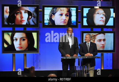 Sid Ganis Presidente e Forest Whitaker - 81th Oscar nomination 2009 presso la Academy of Motion Pictures e la scienza in Los Angeles. Miglior attrice Foto Stock