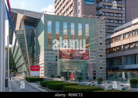 Entrata al Casinò di Innsbruck, Austria Foto Stock