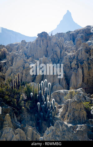 Valle de la Lune, Valle della Luna, La Paz, Bolivia Foto Stock