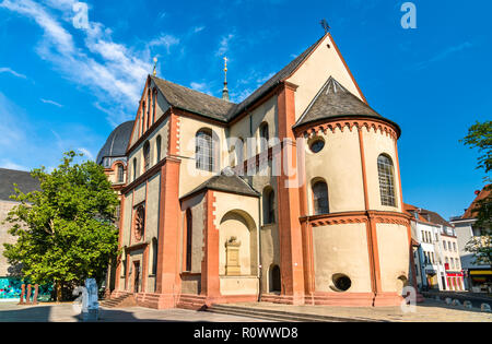 Il Neumunster collegiata di Wurzburg, Germania Foto Stock