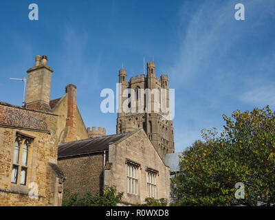 Cattedrale di Ely (ex chiesa di St Etheldreda e di San Pietro e la chiesa della Santa e indivisa Trinità) in Ely, Regno Unito Foto Stock